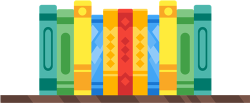 books on shelf