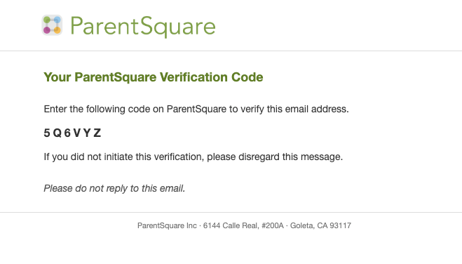Verification Code
