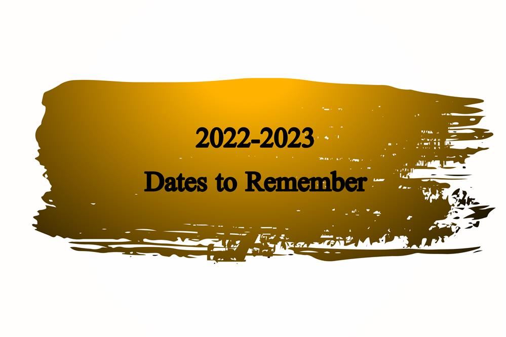 Upcoming Dates