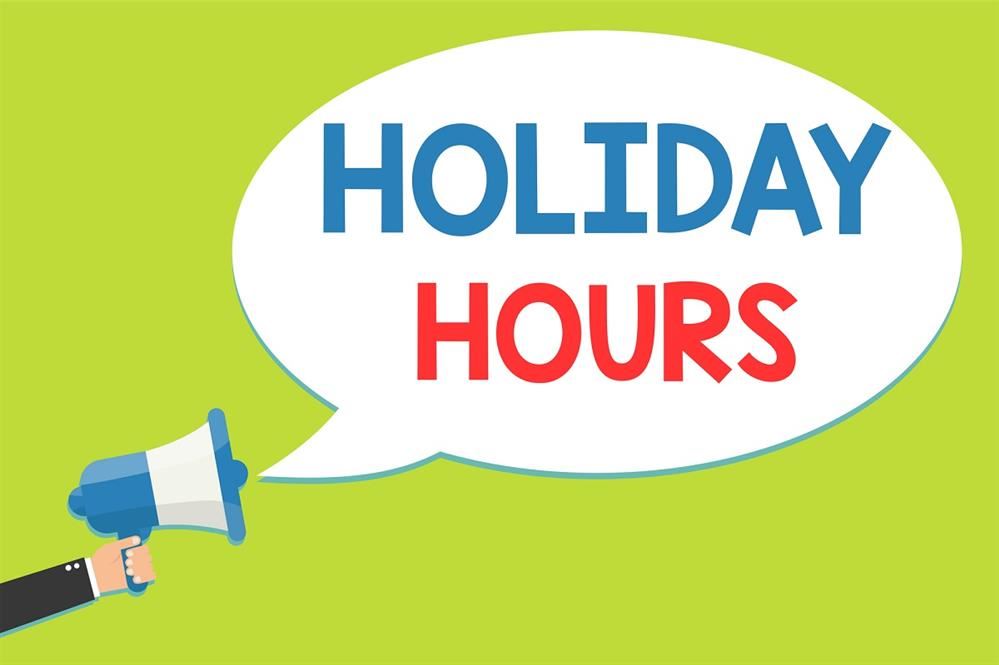  Holiday Hours Image